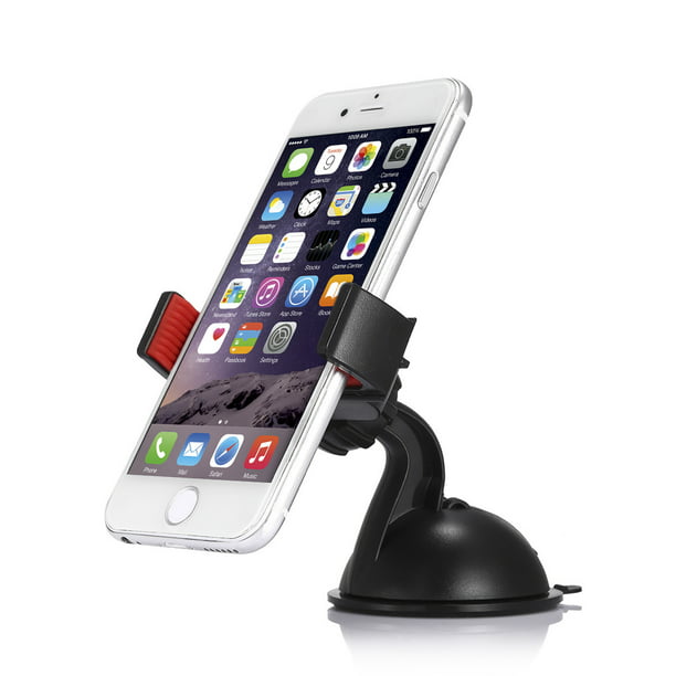 Galaxy S and More WixGear Universal Dashboard Windshield Phone Car Suction Cup Mount Holder for Cell Phone 360 Degree Rotation Compatible with iPhone Xs/XS Max Phone Holder for Car 8/7 6 